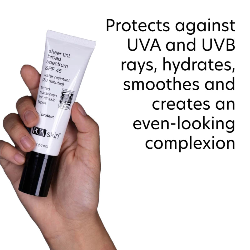 PCA SHEER TINT BROAD SPECTRUM SPF 45