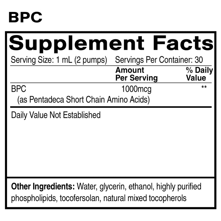 QUICK SILVER SCIENTIFIC ORAL LIPOSOMAL BPC-157