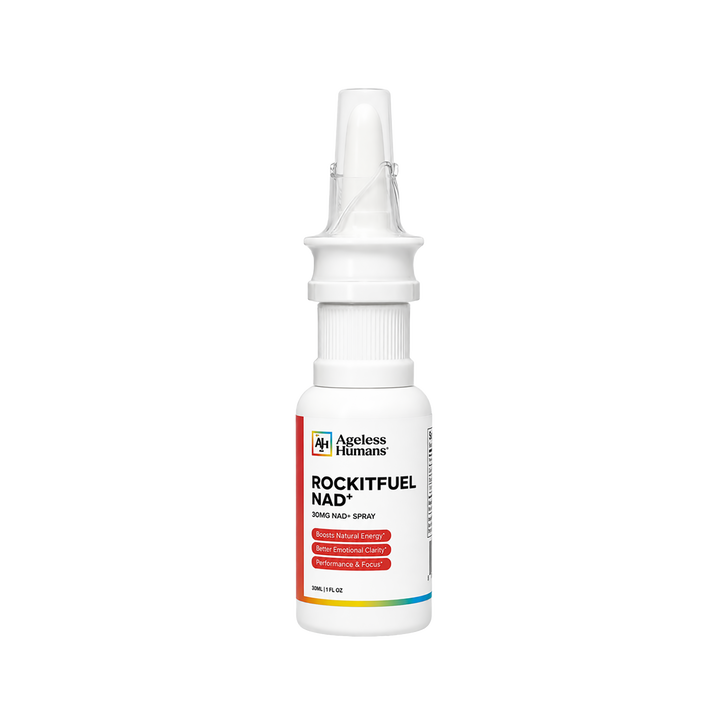 AGELESS HUMANS ROCKITFUEL® NAD+ PRE WORKOUT NASAL SPRAY