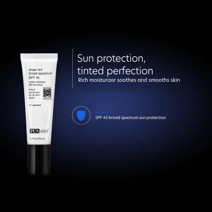 PCA SHEER TINT BROAD SPECTRUM SPF 45